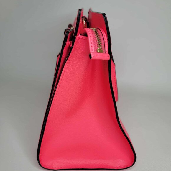 Kate Spade Bright Pink Leather Handbag and Matching Leather Purse NEAR MINT! - Picture 5 of 16